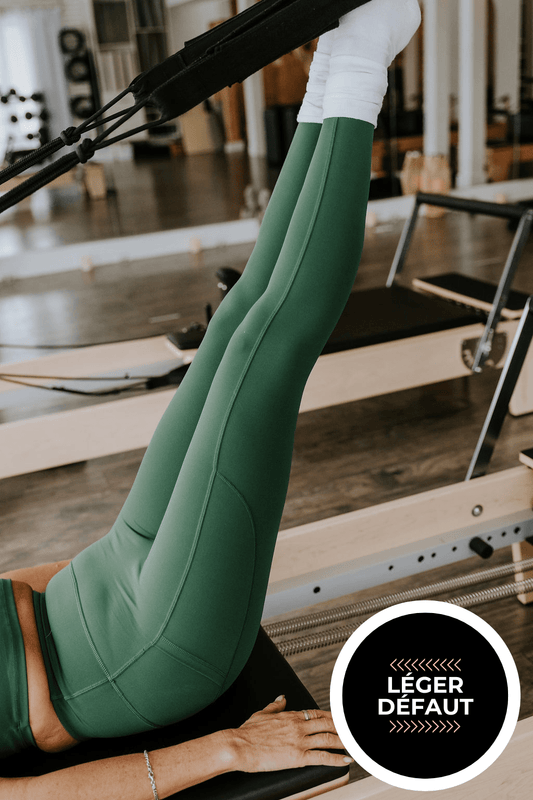 LEGGING SPORT LEXANNE - VERT BOUTEILLE - "LÉGER DÉFAUT" - WILL&YOU