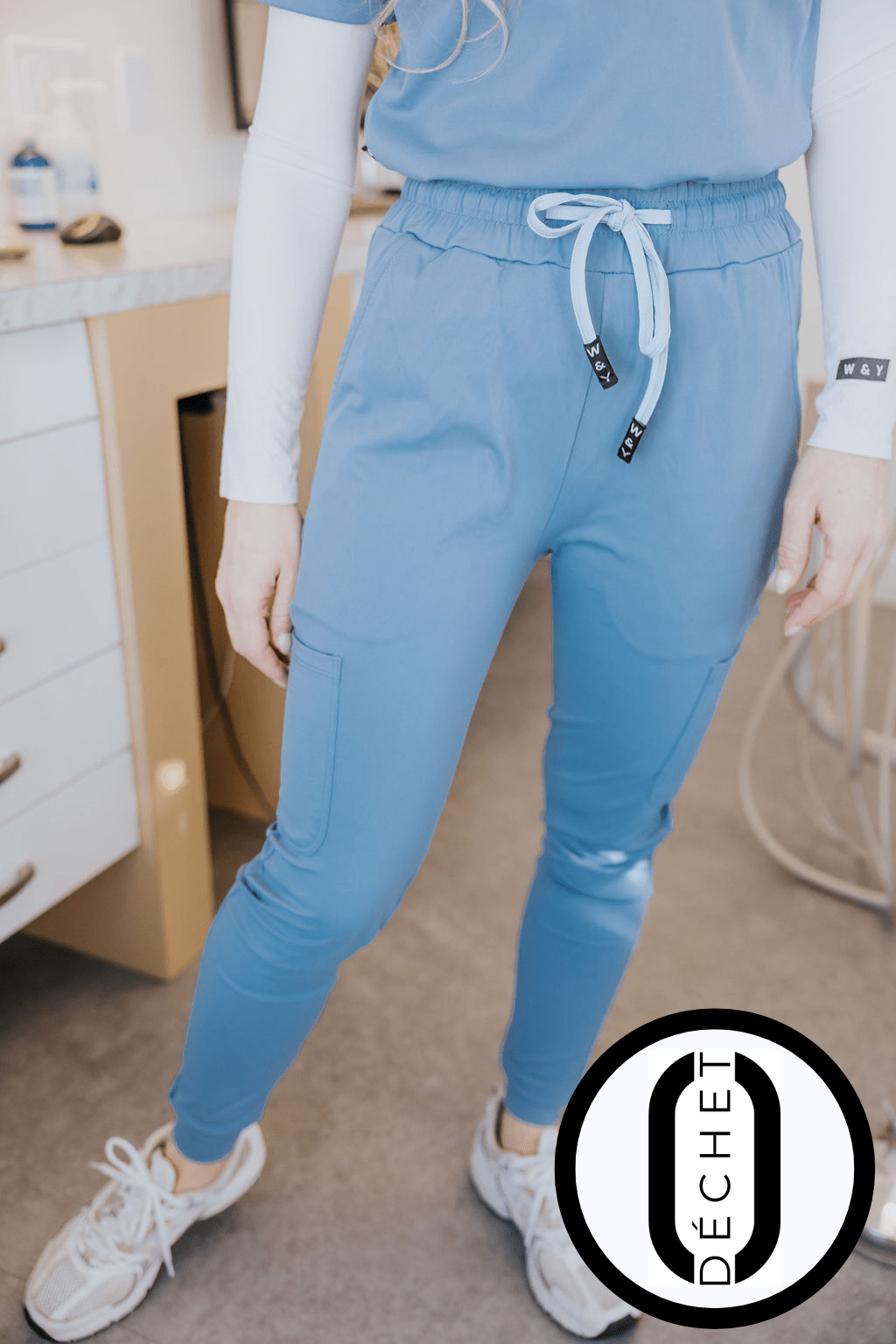 PANTALON D'UNIFORME SHEPHERD -BLEU ACIER- | ZÉRO DÉCHET | - WILL&YOU