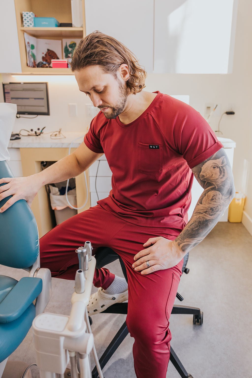 PANTALON D'UNIFORME SHEPHERD - BOURGOGNE - WILL&YOU