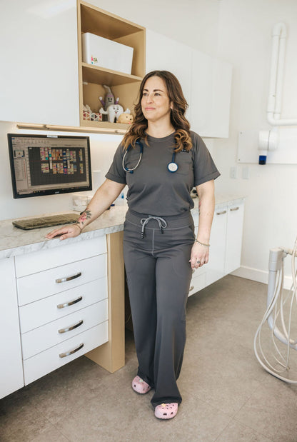 PANTALON D'UNIFORME SHEPHERD (COUPE DROITE) - CHARCOAL - WILL&YOU