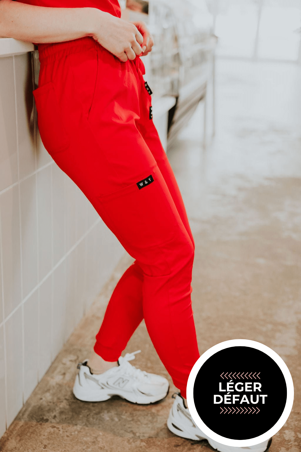 PANTALON D'UNIFORME SHEPHERD - ROUGE - "LÉGER DÉFAUT" - WILL&YOU