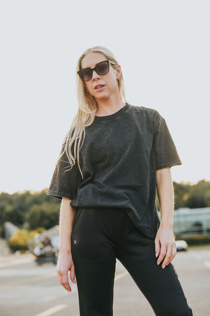 T - SHIRT OVERSIZE ALBA - CHARCOAL - WILL&YOU