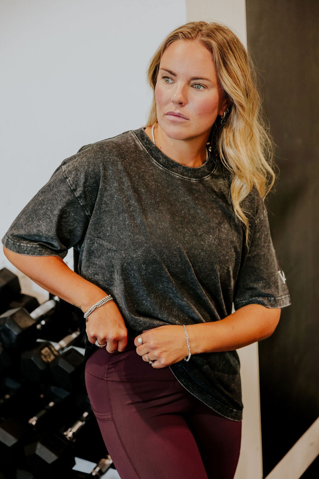 T - SHIRT OVERSIZE ALBA - CHARCOAL - WILL&YOU