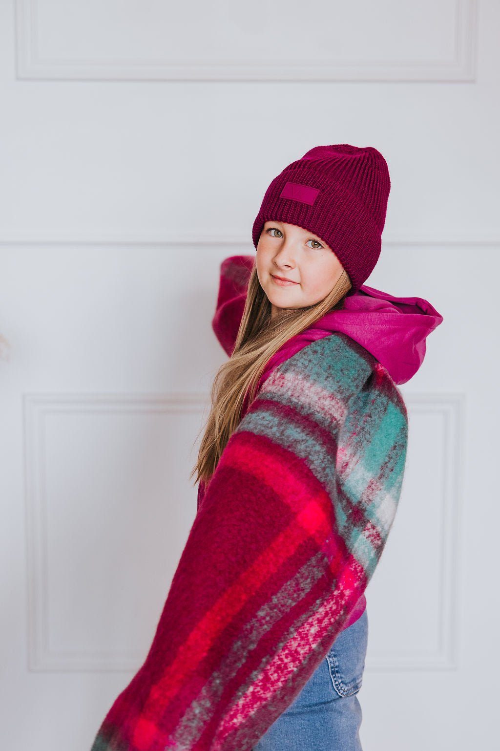 TUQUE SPENCER (ENFANT) - FRAMBOISE - WILL&YOU