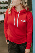 HOODIE SPORT VALÉRIE (ADULTE) -ROUGE-