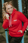 HOODIE SPORT VALÉRIE (ADULTE) -ROUGE-