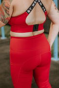 LEGGING SPORT ROXANNE -ROUGE-