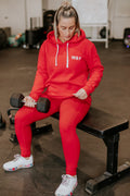 HOODIE SPORT VALÉRIE (ADULTE) -ROUGE-