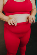 LEGGING SPORT ROXANNE -ROUGE-