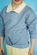 CROP TOP JULIA (ENFANT) -GRIS-
