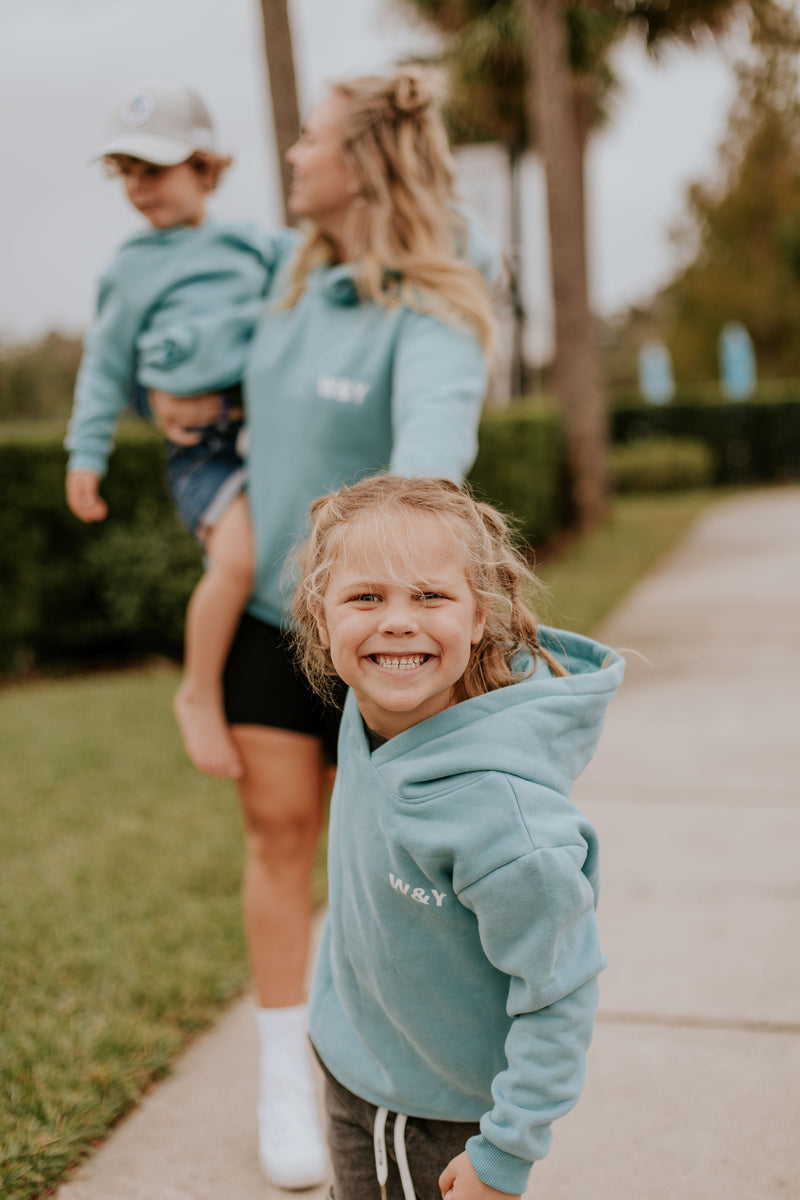 HOODIE MAINE (ENFANT) -BLEU OCÉAN-