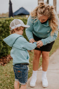 HOODIE MAINE (ENFANT) -BLEU OCÉAN-
