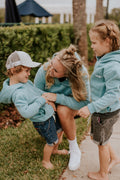 HOODIE MAINE (ENFANT) -BLEU OCÉAN-