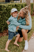 HOODIE MAINE (ENFANT) -BLEU OCÉAN-