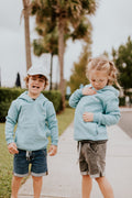HOODIE MAINE (ENFANT) -BLEU OCÉAN-