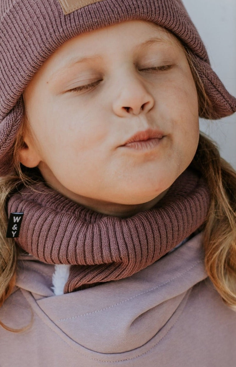 CACHE-COU MIX&MATCH -MAUVE CENDRÉ-